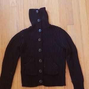 XXS Old Navy Black Knit Cardigan